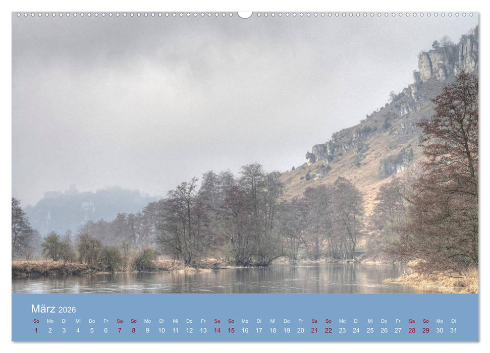 Das Jahr an der Naab zwischen Burglengenfeld und Kallmünz (CALVENDO Premium Wandkalender 2026)