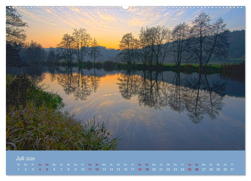 Das Jahr an der Naab zwischen Burglengenfeld und Kallmünz (CALVENDO Premium Wandkalender 2026)