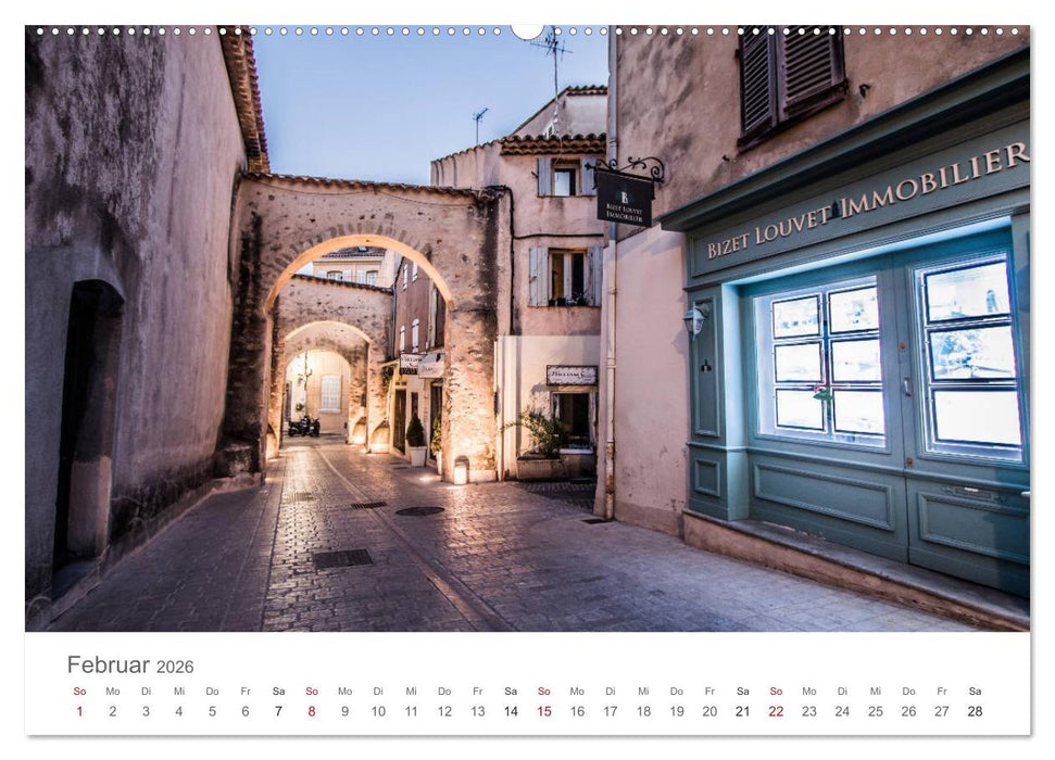 Saint Tropez - Early Morning Street Photography (CALVENDO Premium Wandkalender 2026)