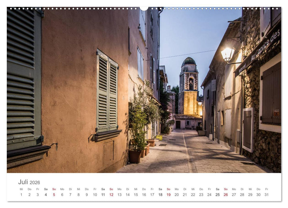 Saint Tropez - Early Morning Street Photography (CALVENDO Premium Wandkalender 2026)
