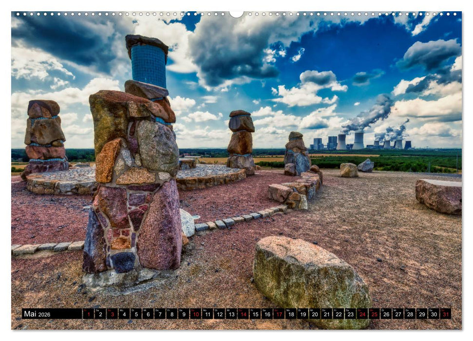 Der Findlingspark in der Lausitz (CALVENDO Wandkalender 2026)