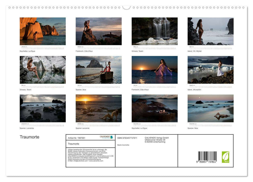Traumorte (CALVENDO Premium Wandkalender 2026)
