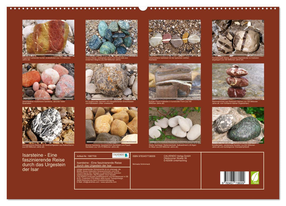 Isarsteine - Eine faszinierende Reise durch das Urgestein der Isar (CALVENDO Premium Wandkalender 2026)