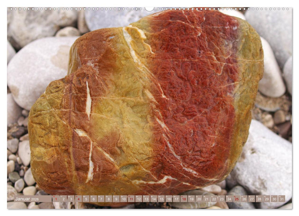 Isarsteine - Eine faszinierende Reise durch das Urgestein der Isar (CALVENDO Premium Wandkalender 2026)