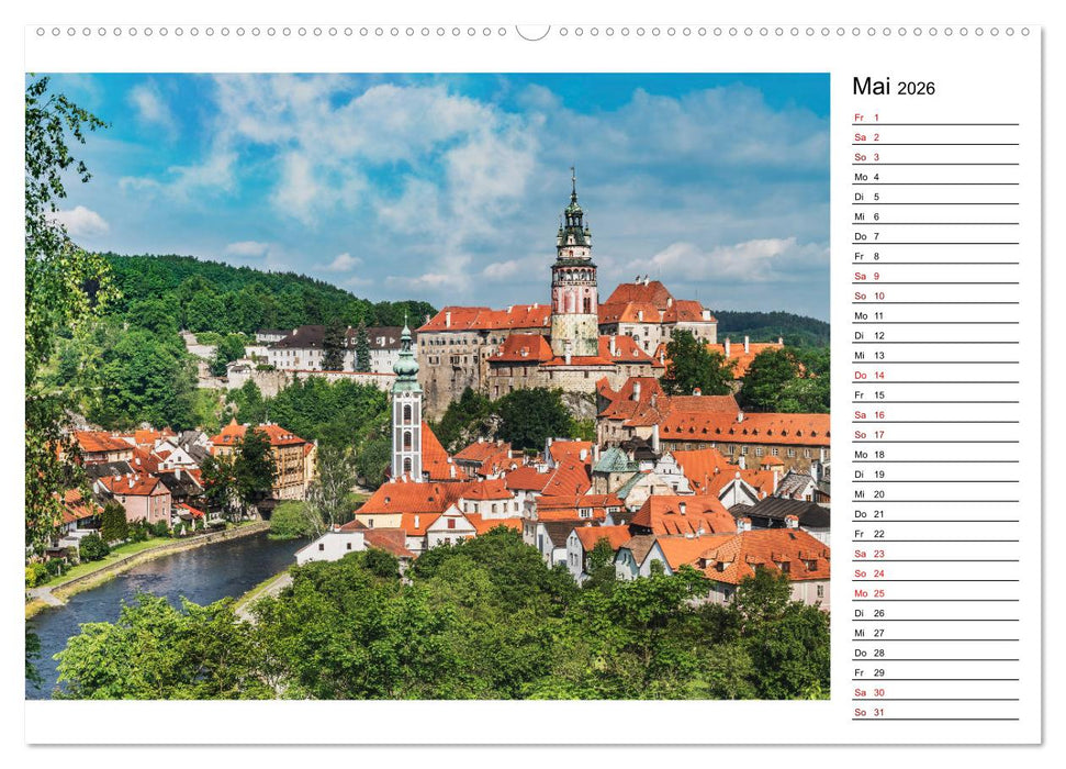 Ein Wochenende in Krumau (CALVENDO Premium Wandkalender 2026)