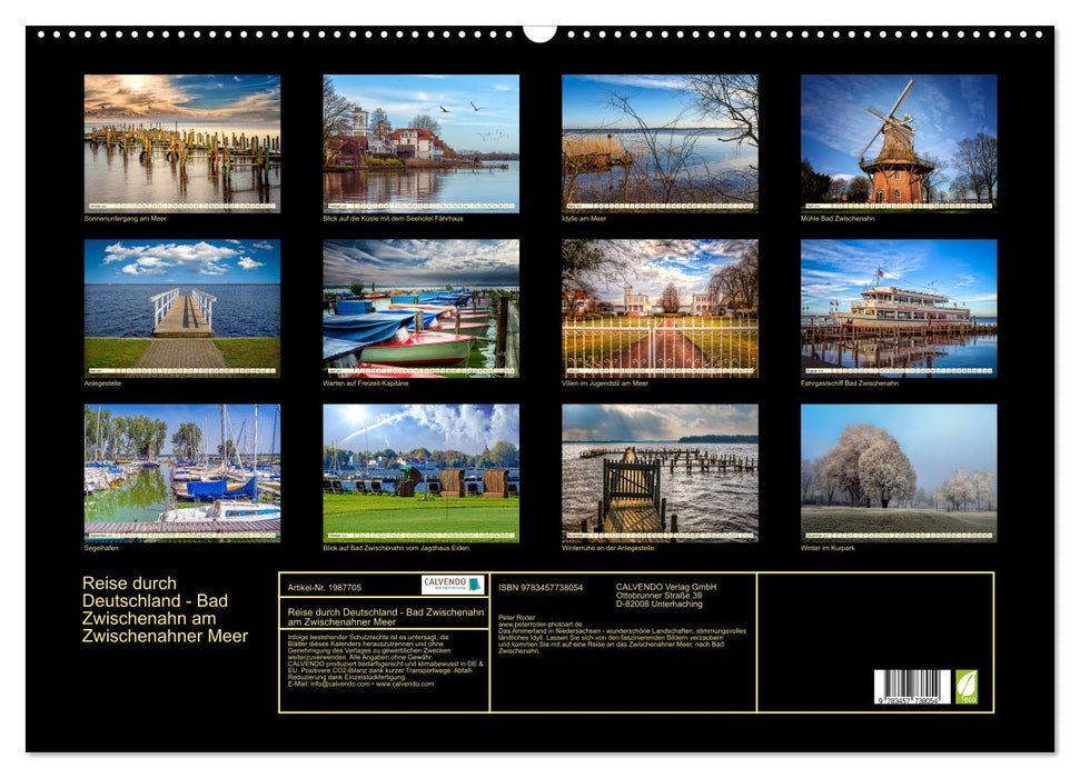 Reise durch Deutschland - Bad Zwischenahn am Zwischenahner Meer (CALVENDO Wandkalender 2026)