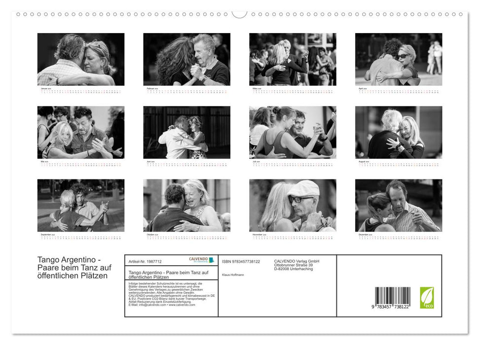 Tango Argentino - Paare beim Tanz auf öffentlichen Plätzen (CALVENDO Premium Wandkalender 2026)