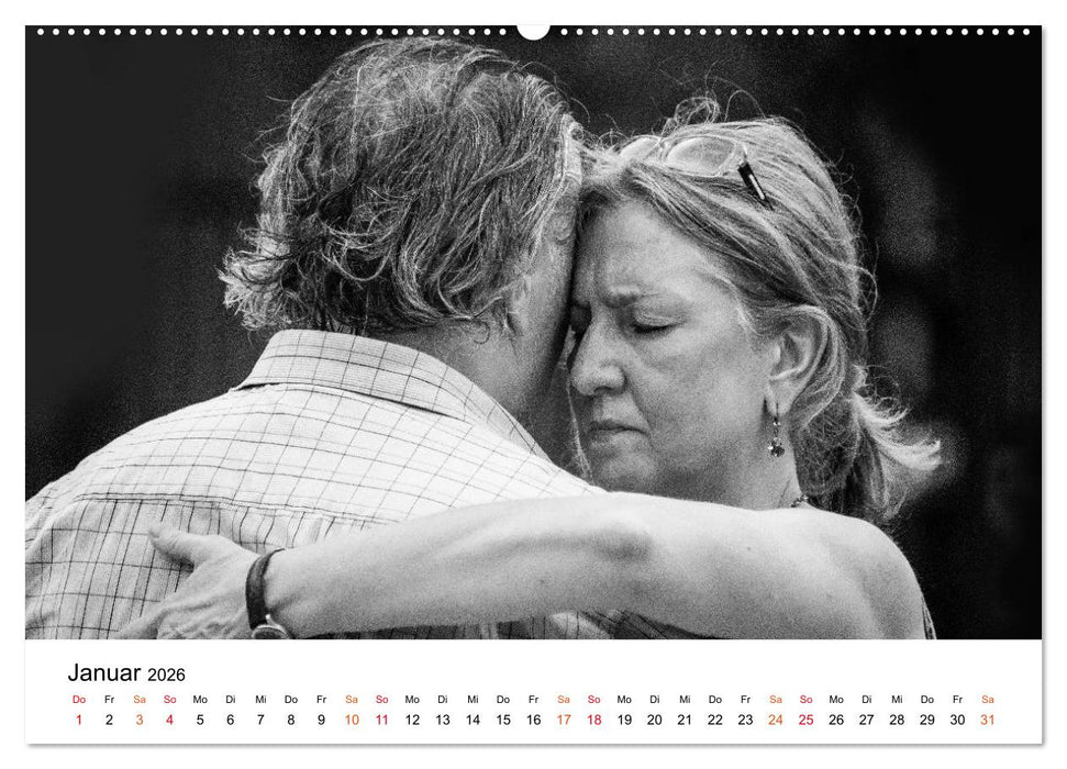 Tango Argentino - Paare beim Tanz auf öffentlichen Plätzen (CALVENDO Premium Wandkalender 2026)