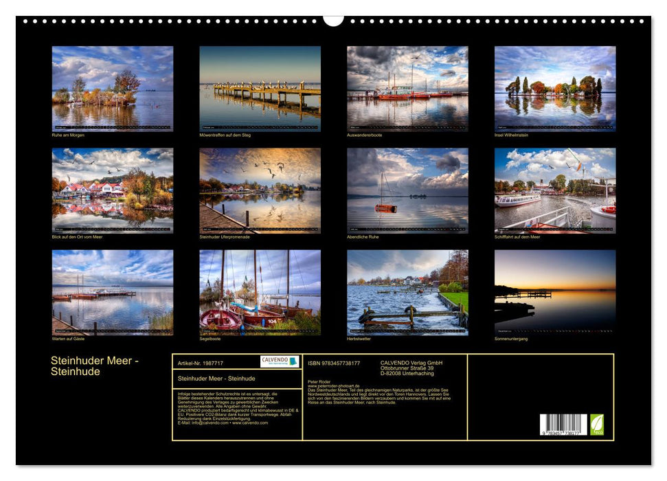 Steinhuder Meer - Steinhude (CALVENDO Wandkalender 2026)