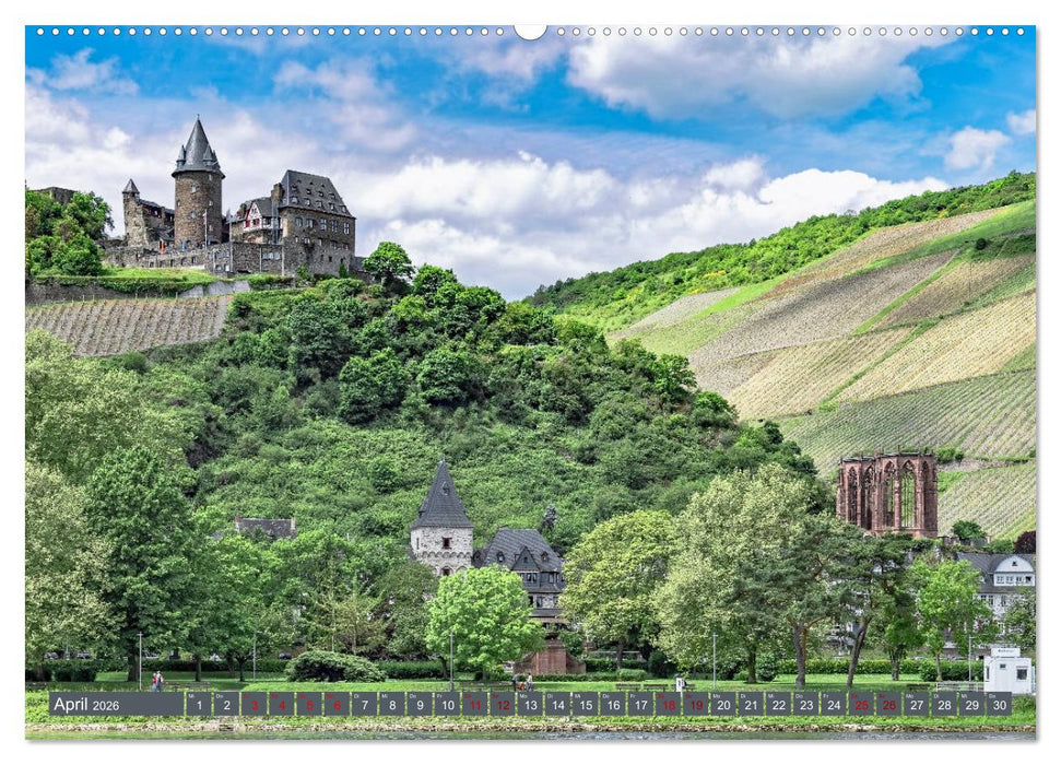 Burgen der Rheinromantik (CALVENDO Premium Wandkalender 2026)