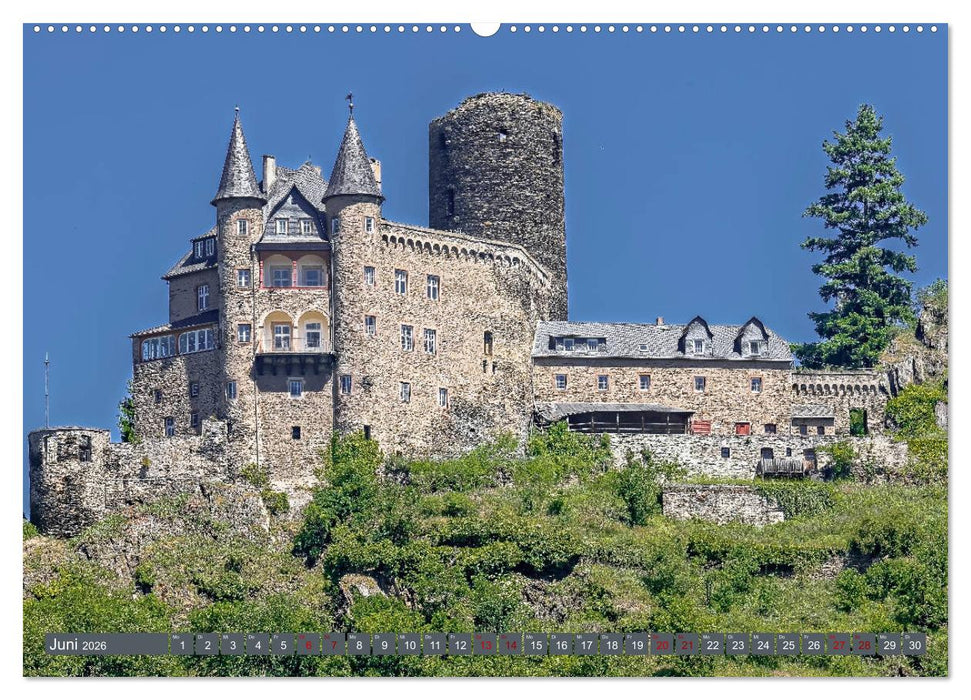Burgen der Rheinromantik (CALVENDO Premium Wandkalender 2026)
