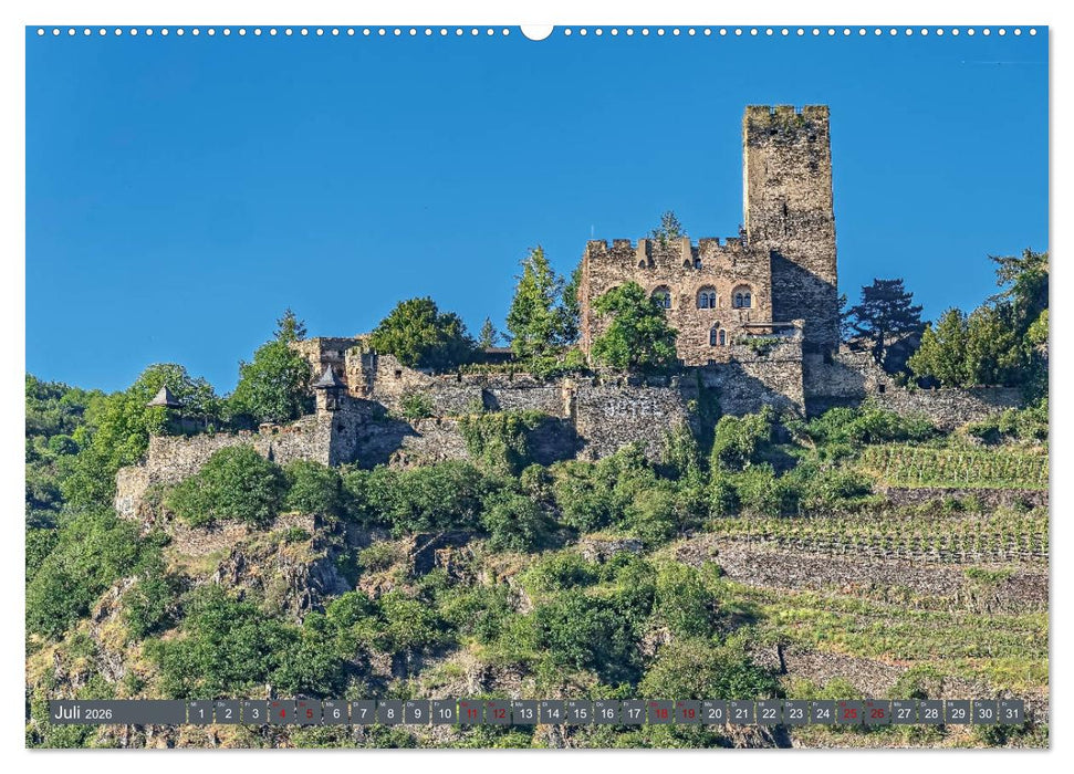 Burgen der Rheinromantik (CALVENDO Premium Wandkalender 2026)