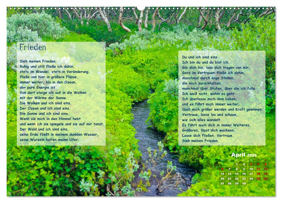 Lichtblicke für Auge und Seele - Der Kalender (CALVENDO Wandkalender 2026)