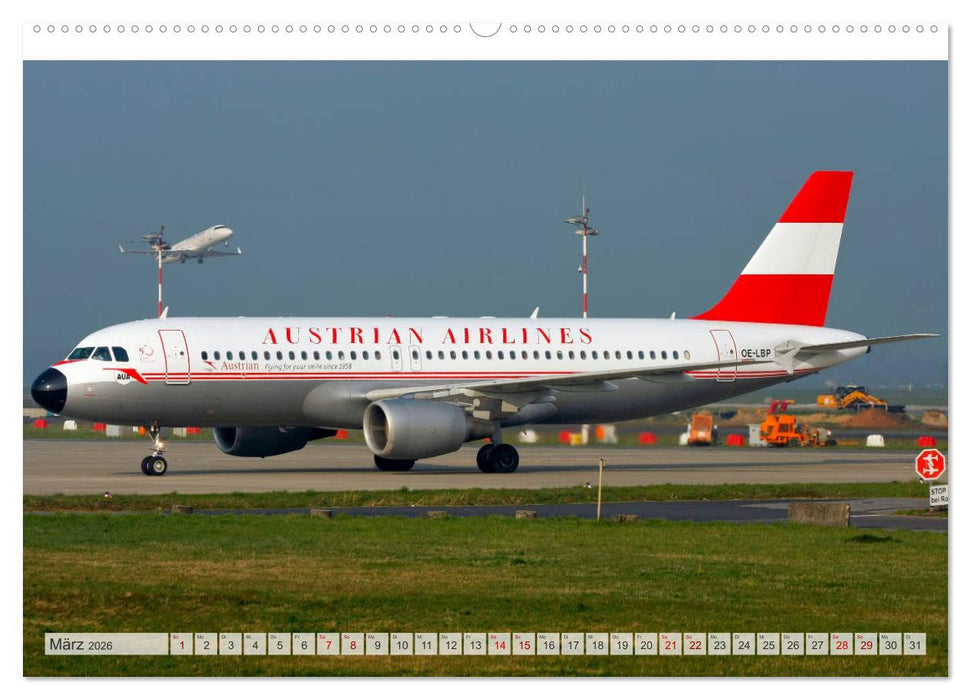 Flugzeuge im Retro-Stil (CALVENDO Premium Wandkalender 2026)