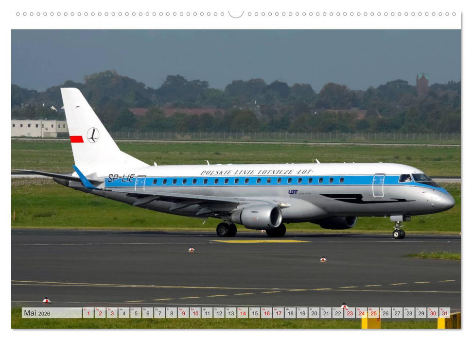 Flugzeuge im Retro-Stil (CALVENDO Premium Wandkalender 2026)