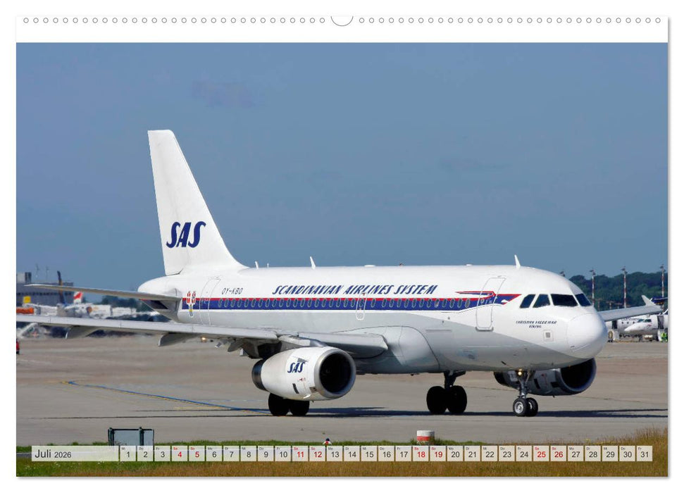 Flugzeuge im Retro-Stil (CALVENDO Premium Wandkalender 2026)