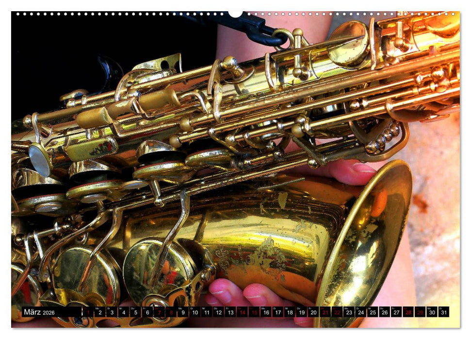 SAXOPHON - on stage (CALVENDO Premium Wandkalender 2026)