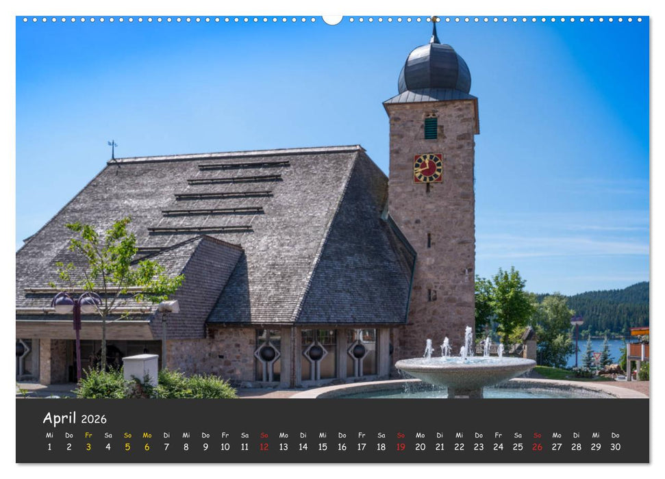 Schluchsee Naturpark Südschwarzwald (CALVENDO Premium Wandkalender 2026)