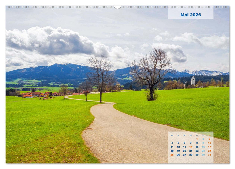 ALLGÄU, im Wandel der Jahreszeiten. (CALVENDO Wandkalender 2026)
