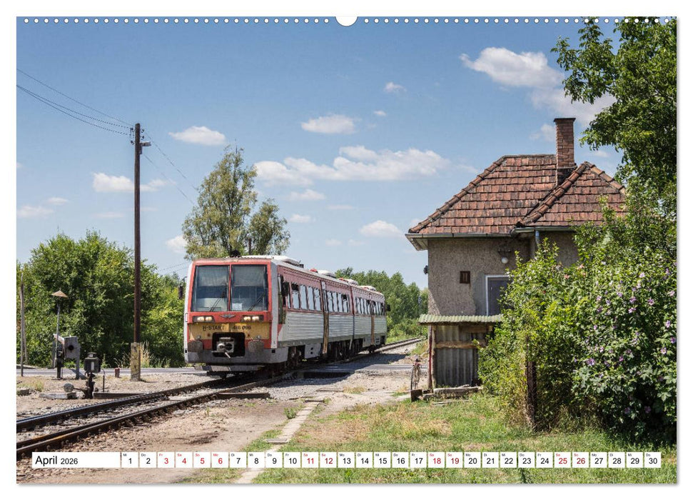 Eisenbahn in Ungarn (CALVENDO Premium Wandkalender 2026)