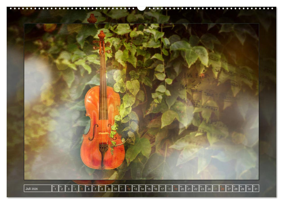 Instrumententräume - Die Geige (CALVENDO Premium Wandkalender 2026)