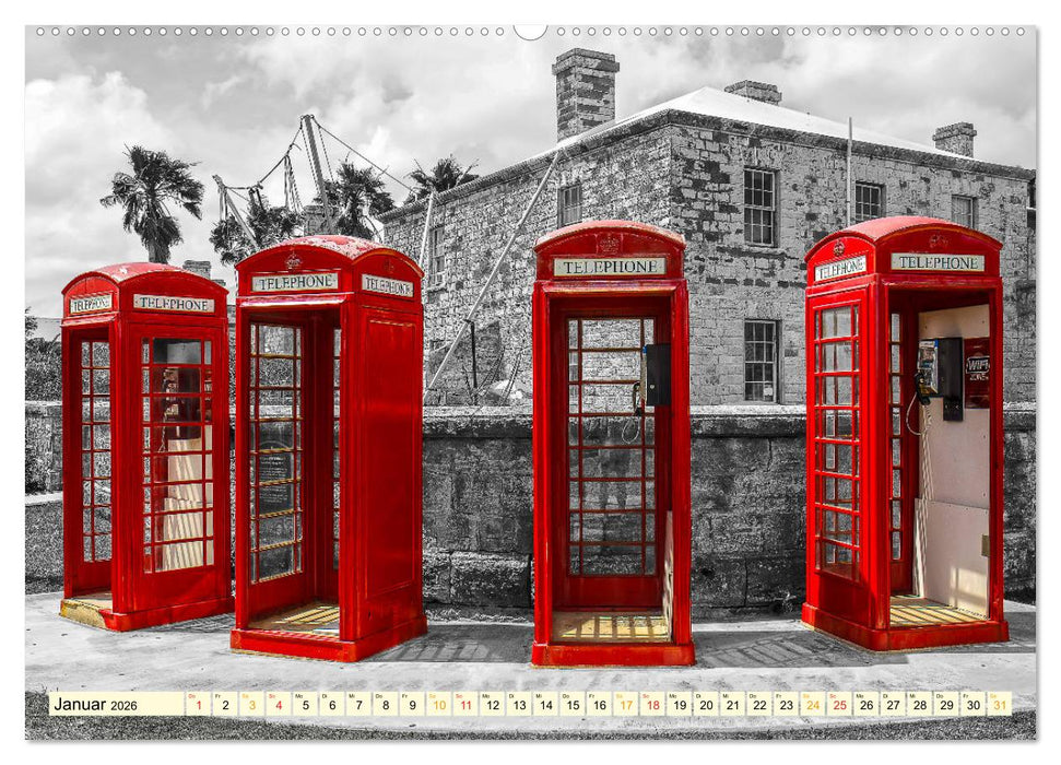 Die bekannteste Telefonzelle der Welt - Telephone Booth (CALVENDO Premium Wandkalender 2026)