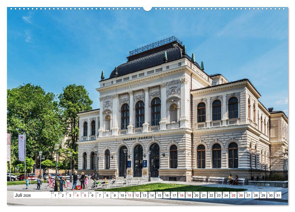 Ein Wochenende in Ljubljana (CALVENDO Premium Wandkalender 2026)