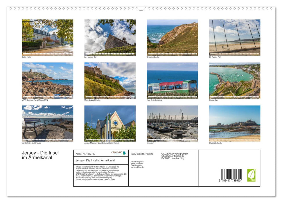 Jersey - Die Insel im Ärmelkanal (CALVENDO Premium Wandkalender 2026)