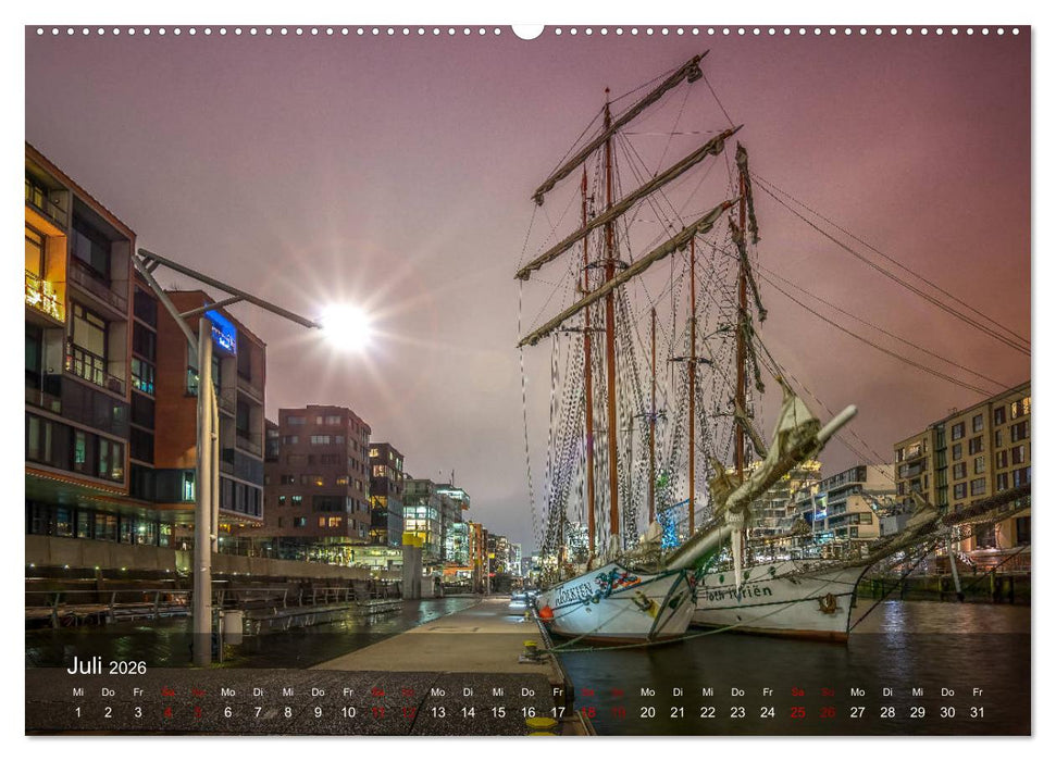 Deutschland Impressionen bei Nacht (CALVENDO Premium Wandkalender 2026)