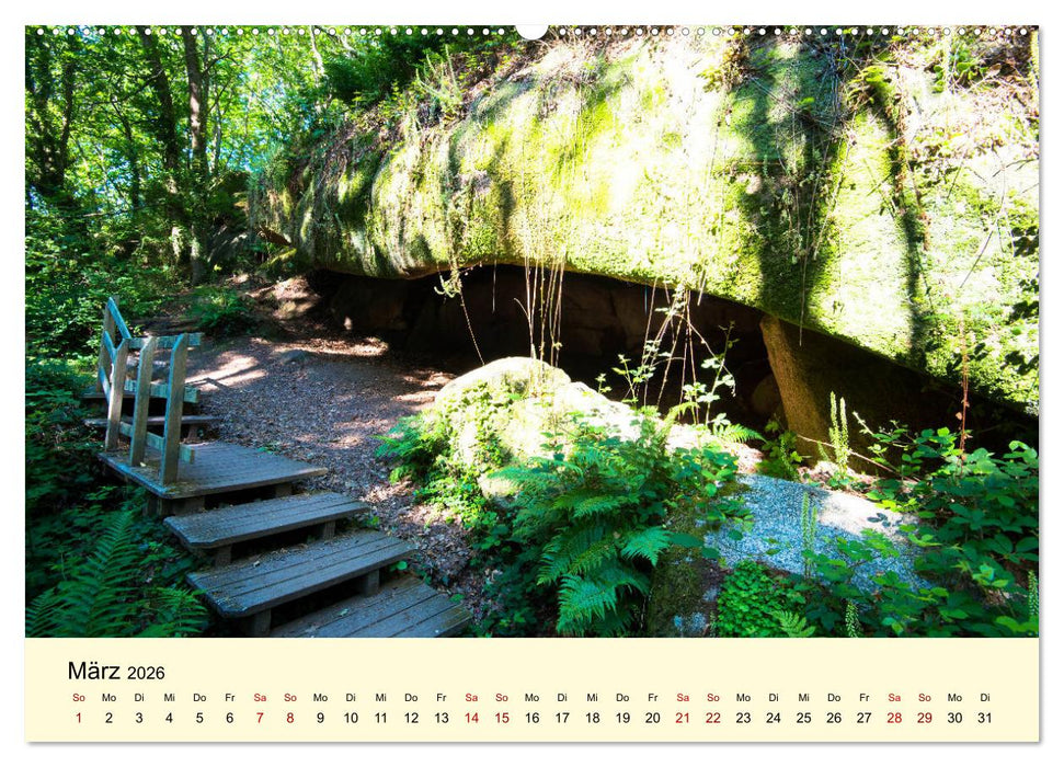 Einzigartige Côte Granit Rose (CALVENDO Premium Wandkalender 2026)