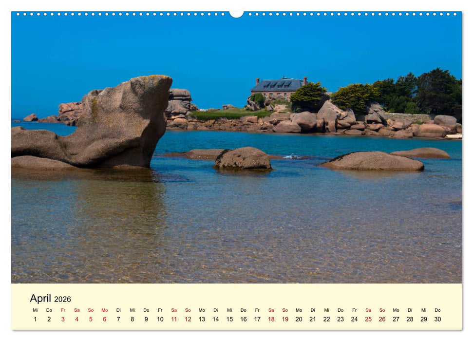 Einzigartige Côte Granit Rose (CALVENDO Premium Wandkalender 2026)