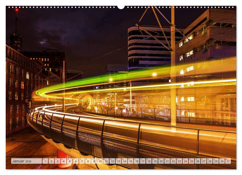 U-Bahn - Szenen an U-Bahnstationen in Europa und New York (CALVENDO Premium Wandkalender 2026)