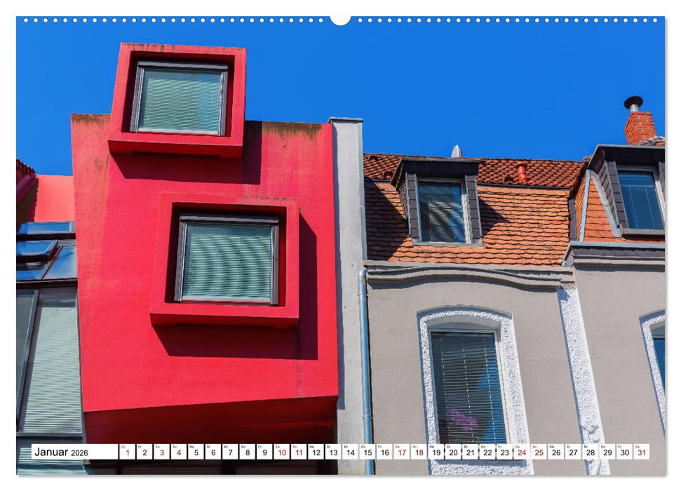 Architektonische Zeitsprünge (CALVENDO Premium Wandkalender 2026)