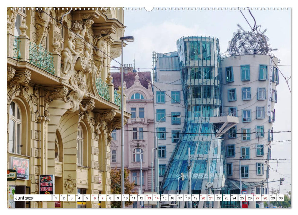 Architektonische Zeitsprünge (CALVENDO Premium Wandkalender 2026)