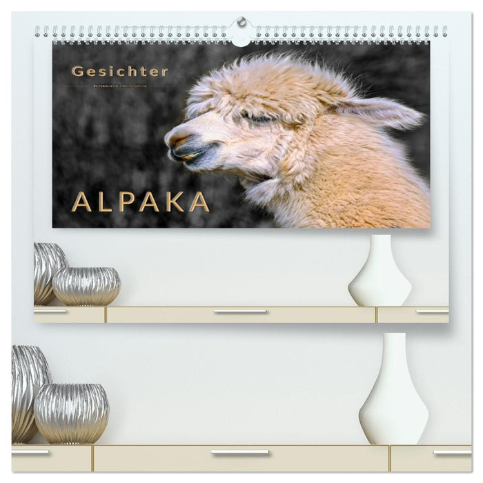 Alpaka Gesichter (CALVENDO Premium Wandkalender 2026)