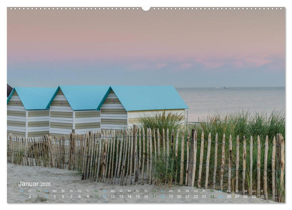 Flandern - Stadt und Strand (CALVENDO Premium Wandkalender 2026)