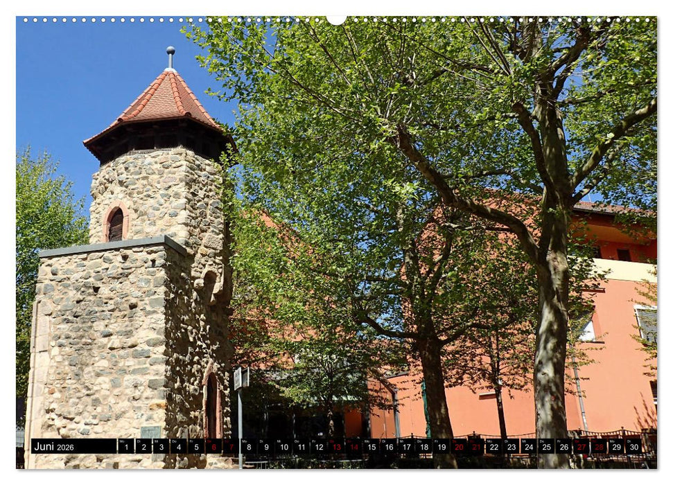 Sehenswertes Bensheim an der Bergstraße (CALVENDO Premium Wandkalender 2026)