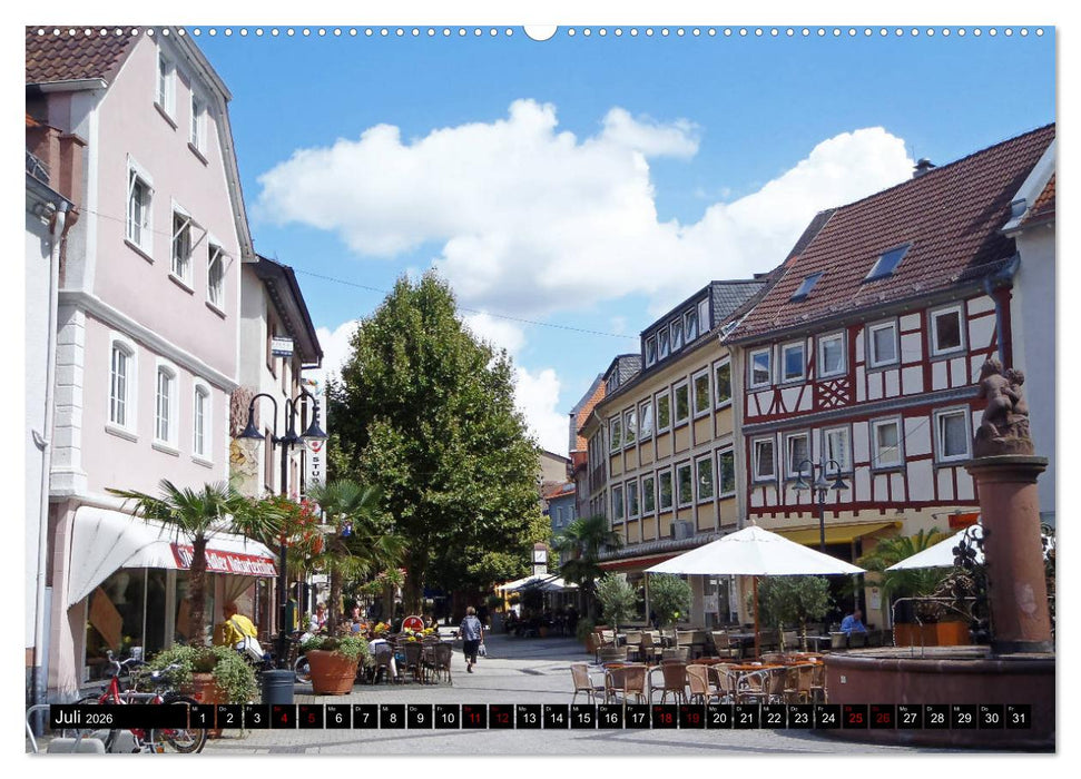 Sehenswertes Bensheim an der Bergstraße (CALVENDO Premium Wandkalender 2026)