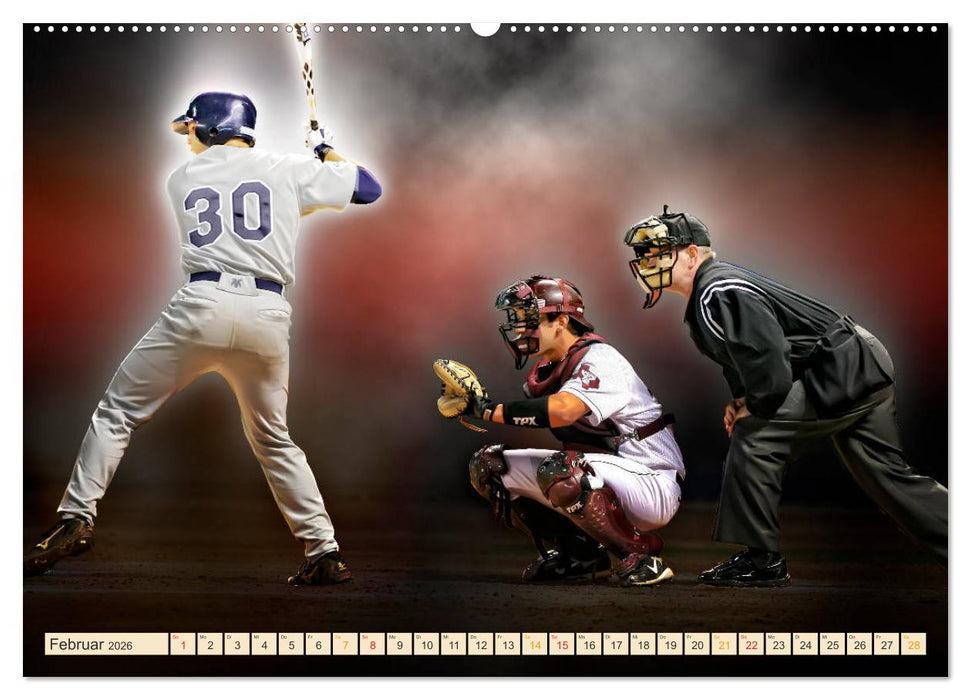 Baseball - Fight (CALVENDO Premium Wandkalender 2026)