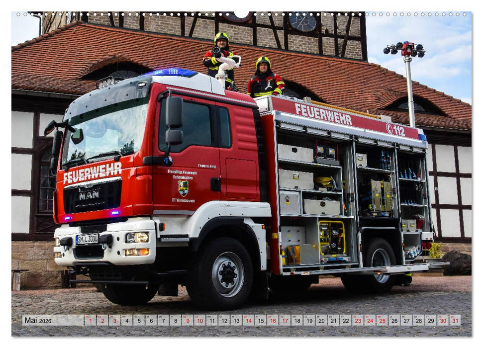 Feuerwehrfahrzeuge (CALVENDO Premium Wandkalender 2026)