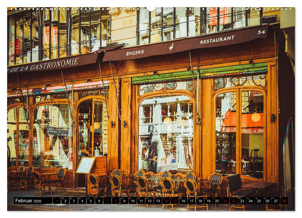 Paris Bistros (CALVENDO Premium Wandkalender 2026)