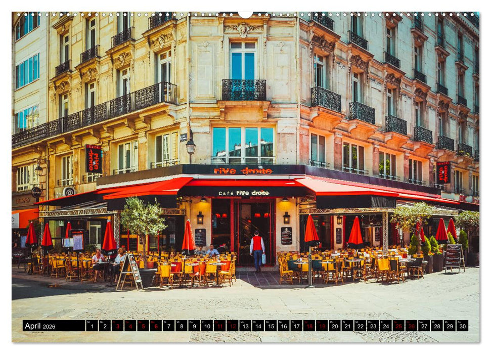 Paris Bistros (CALVENDO Premium Wandkalender 2026)