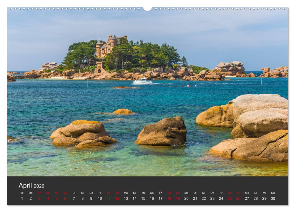 Côte de Granit Rose - Ein Küstenbereich in der Bretagne (CALVENDO Premium Wandkalender 2026)