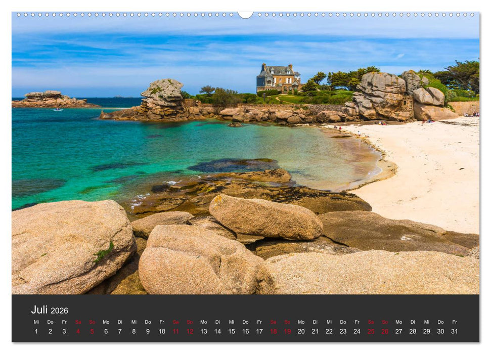 Côte de Granit Rose - Ein Küstenbereich in der Bretagne (CALVENDO Premium Wandkalender 2026)
