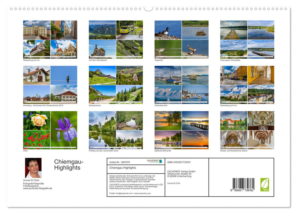 Chiemgau-Highlights (CALVENDO Premium Wandkalender 2026)