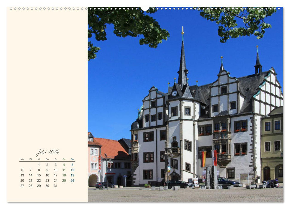 Saalfeld an der Saale – mein Streifzug durch die historische Altstadt (CALVENDO Premium Wandkalender 2026)