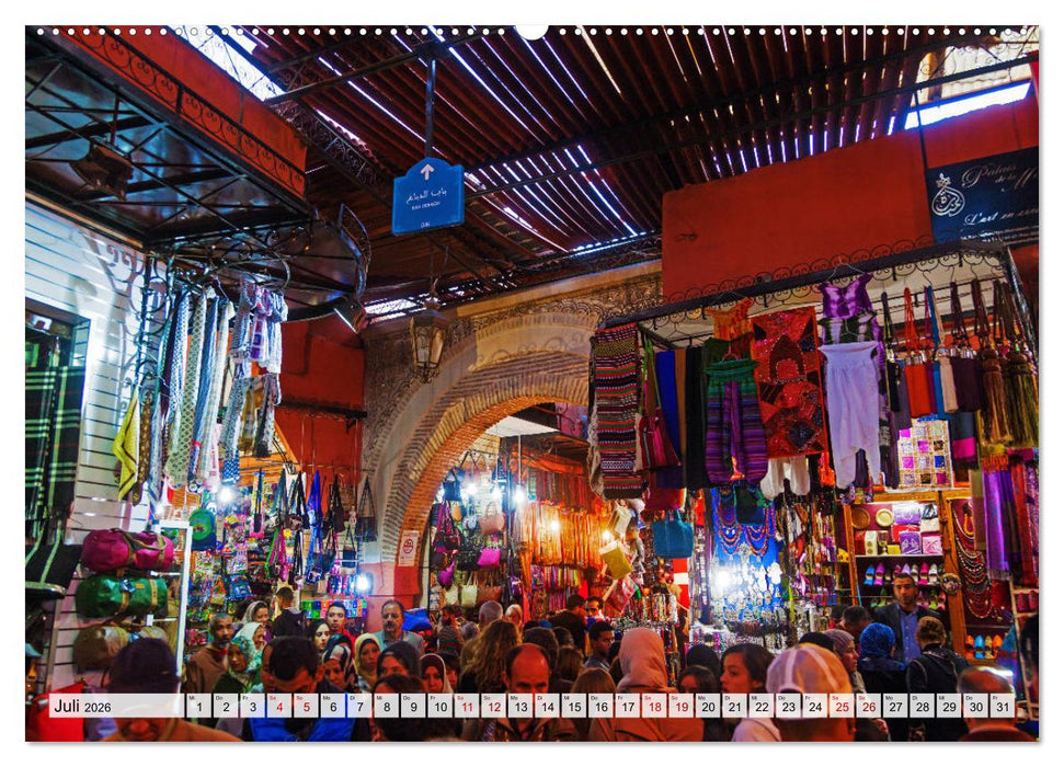 Marrakesch - Perle des Südens (CALVENDO Premium Wandkalender 2026)