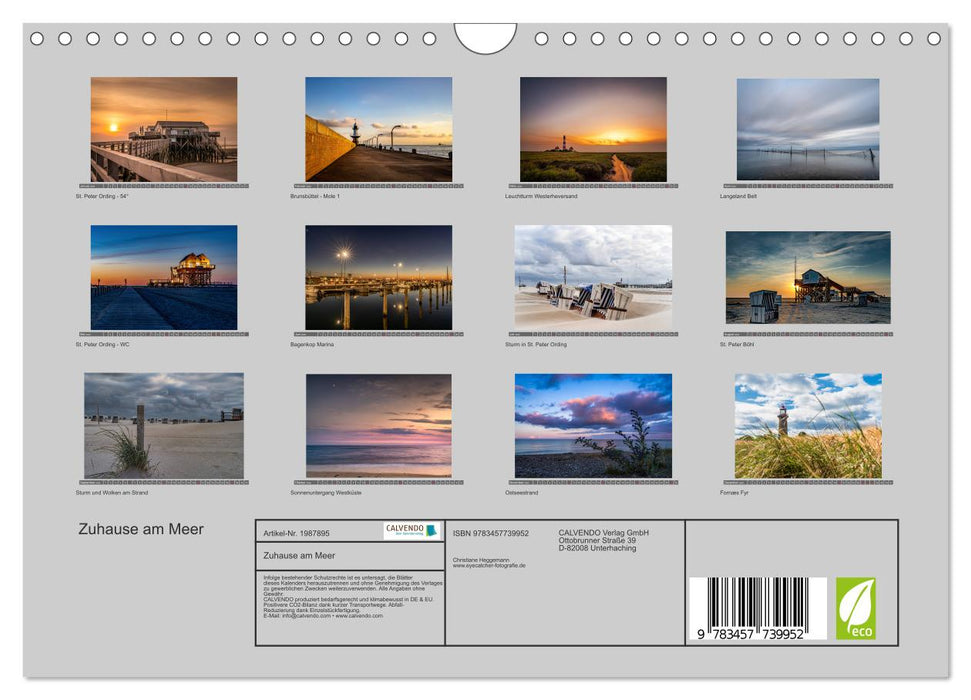 Zuhause am Meer (CALVENDO Wandkalender 2026)