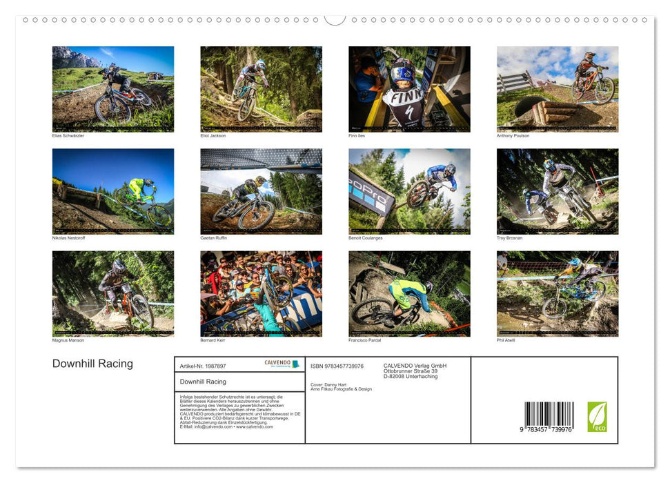 Downhill Racing (CALVENDO Premium Wandkalender 2026)