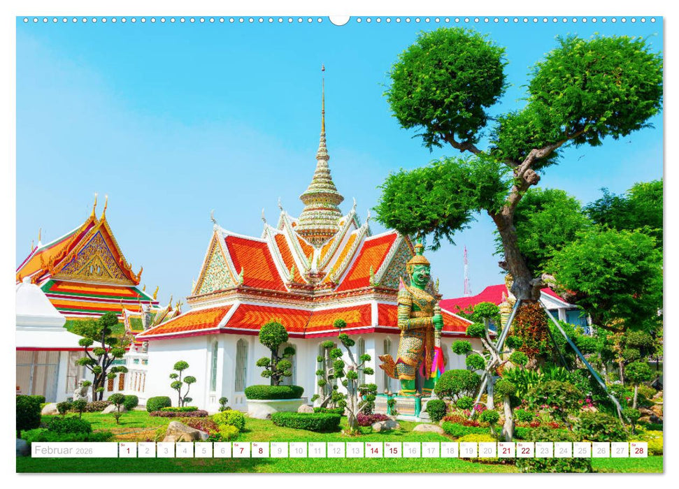 Bangkok - Thailands Hauptstadt in bunten Bildern (CALVENDO Premium Wandkalender 2026)